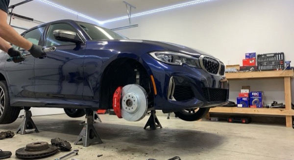 BMW M340i brake job